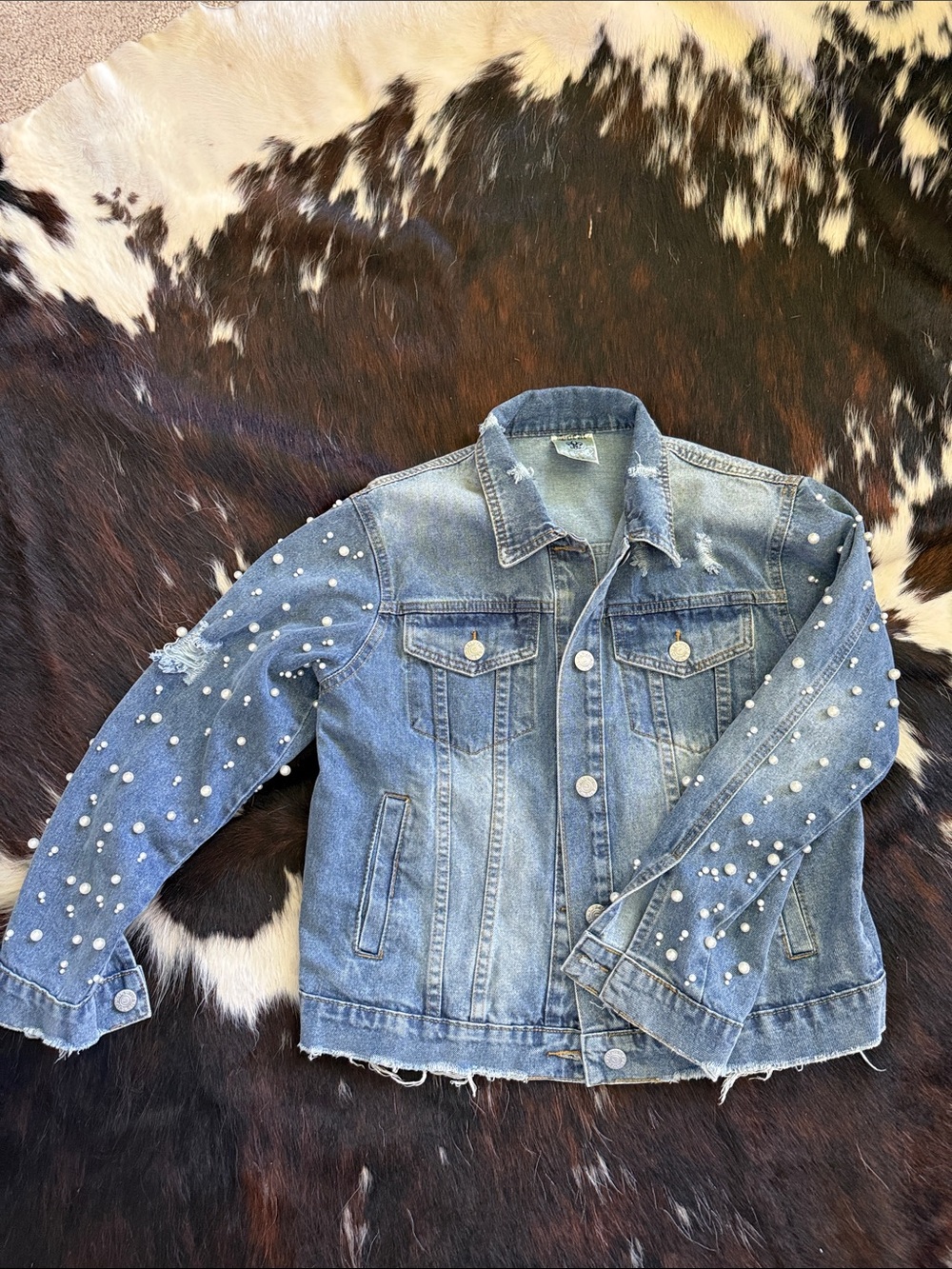 Vocal jean jacket ladies small